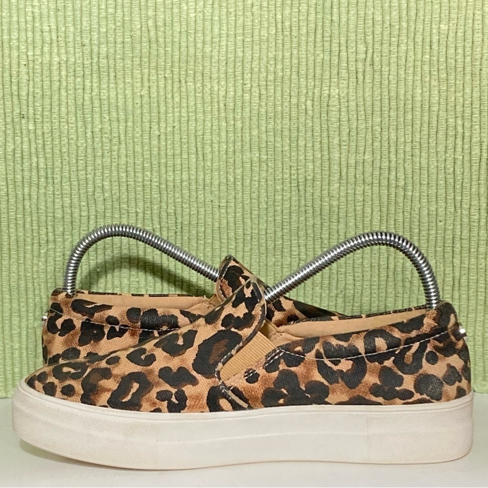 Steve Madden Womens Leopard Print Canvas Slip On Casual Sneakers Shoes SZ US 8 - Picture 7 of 11